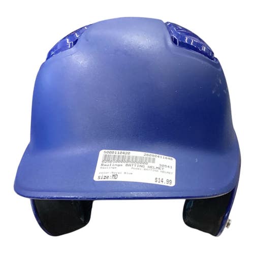 Used Rawlings BATTING HELMET Batting Helmet No Mask Royal Blue MD 11846-S000110420