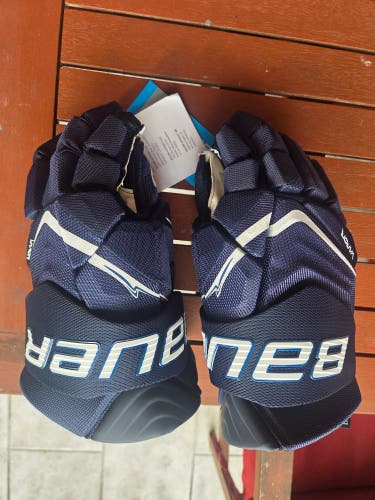 Bauer Vapor Flylite Gloves 14" (New) Navy/ white