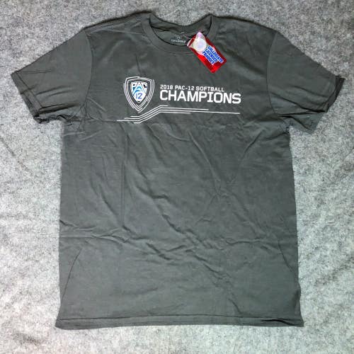 Oregon Ducks Mens Extra Large Gray Short Sleeve Tee Pac 12 NCAA Softball NWT