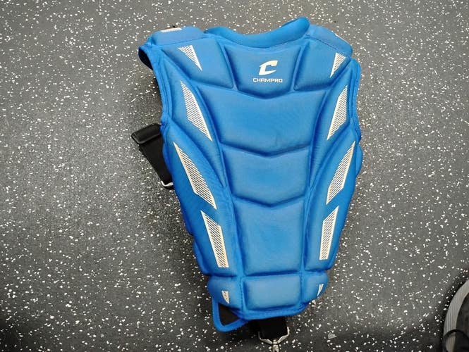 Used Champro CHEST PROTECTOR Catchers Chest Protector Royal Blue Junior 11849-S000044332