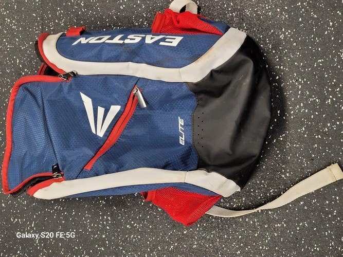 Used Easton ELITE BACKPACK BB/SB Player Carry Bag Navy Blue 11849-S000044236