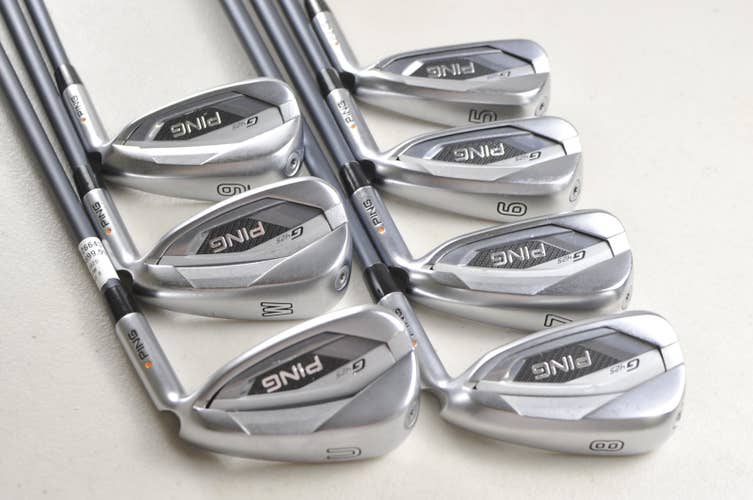 Ping G425 5-W,UW Iron Set Stiff Flex Orange Dot Right Alta CB Graphite #226643