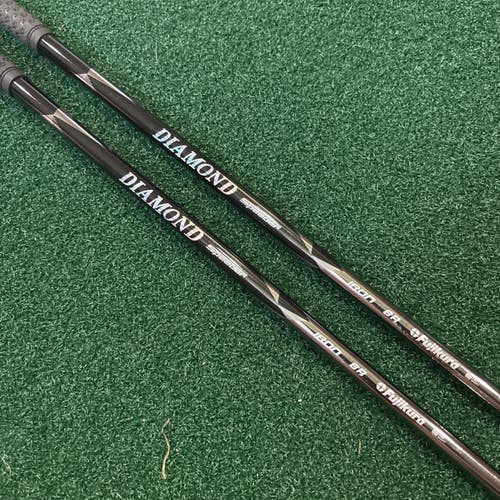 Fujikura Diamond Speeder Iron 8 r Flex Iron Shafts (2) Pulled Parallel