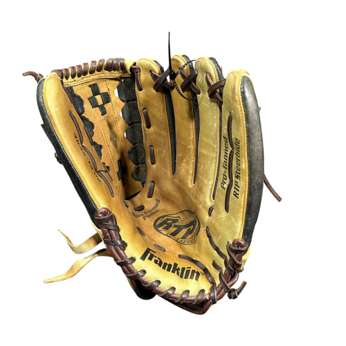 Used Franklin PRO-TANNED RTP STEERHIDE BB/SB Glove RH Throw Green 13 1/2" 11375-S000382276