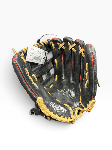 Used Rawlings H115HB BB/SB Glove RH Throw Black 11 1/2" 11375-S000382205