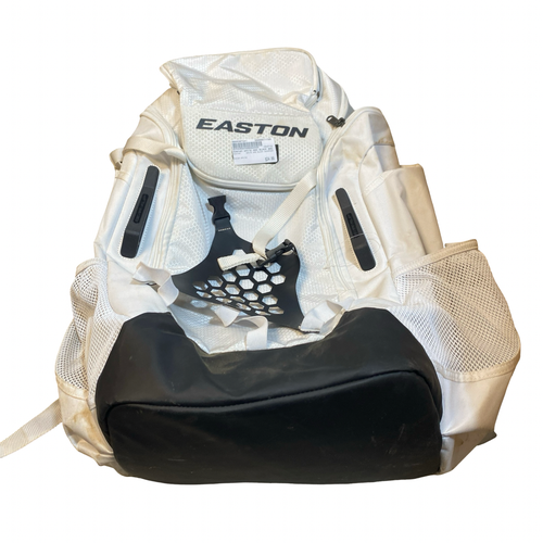 Used Easton WHITE AND BLACK BACKPACK BB/SB Player Backpack White 11706-S000387241