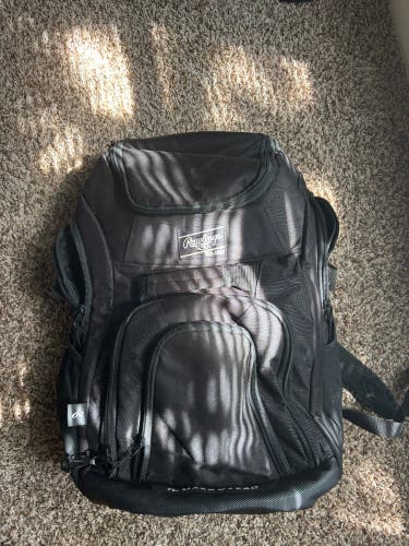 Black Adult Unisex Rawlings Backpack (Used)