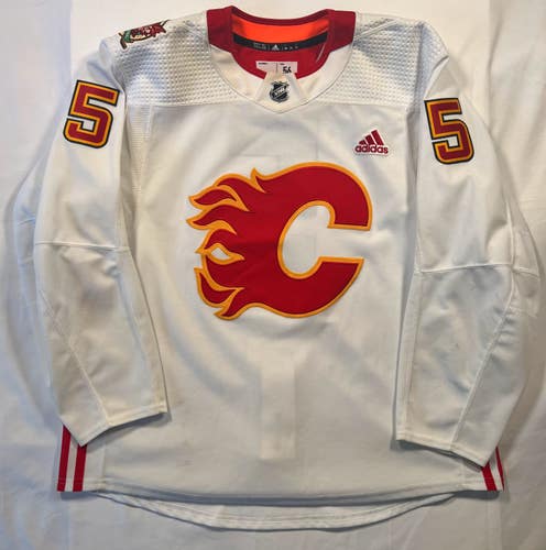 Adidas USED MiC Calgary Flames Jersey Size 56 Team Stock