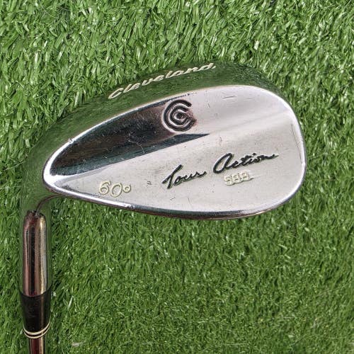 Cleveland Tour Action 588 Chrome 60 Lob Wedge LW Stiff H.E.T. Steel RH 35"