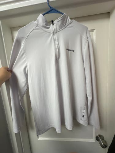 White Men's Penn State Large Cutter & Buck quarter zip (Used)