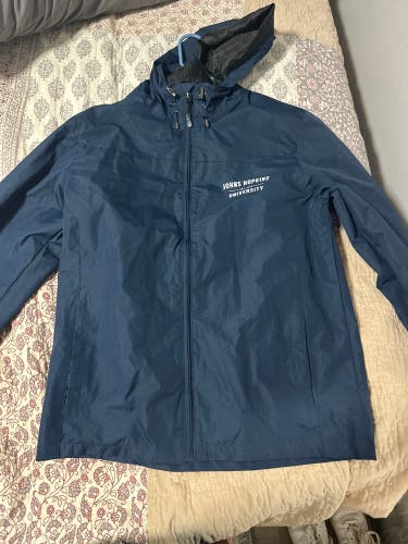 Blue Johns Hopkins Men's Medium windbreaker Jacket (Used)