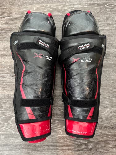 Bauer Vapor X100 16" Senior Shin Pads - Used
