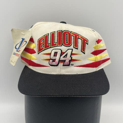 Vtg Bill Elliott McDonalds Racing Snapback Hat Cap Nascar Logo Athletic Diamond