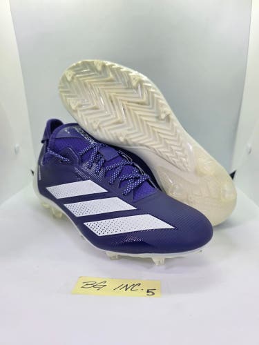 Adidas Adizero Electric.1 Football Cleats Purple / White IF4195 Men’s Size 9.5
