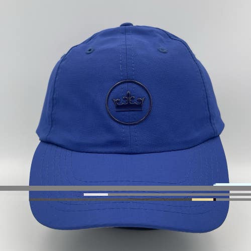 Peter Millar Hat Cap Strapback Blue Golf Crown Logo Adjustable Mens One Size NEW