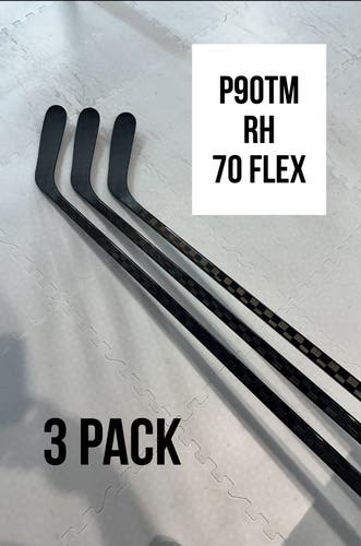 Senior(3x)Right P90TM 70 Flex ProBlackStock™ Unbranded Blackouts Pro Stock Nexus Hockey Sticks