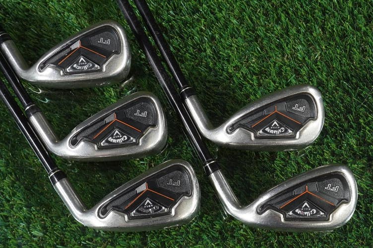 Callaway FT Irons Set 6-PW Fusion Technology 75g Stiff Flex Graphite Satin RH