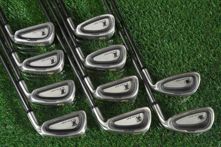 Lynx Black Cat Irons Set 2-PW+S FLARE Regular Unifiber Graphite Ping STD Grip RH