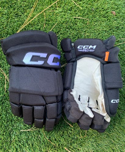 13” CCM HGPTKXF XF Pro Black AHL Pro Stock Gloves Worn Once *Read Full Description*