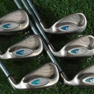 Women's Callaway Hawk Eye Irons Set 6-PW+SW Ladies Gems Lite Satin Right RH