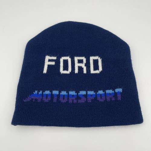 Vintage Ford Motorsport Beanie Hat Cap RARE Made In USA