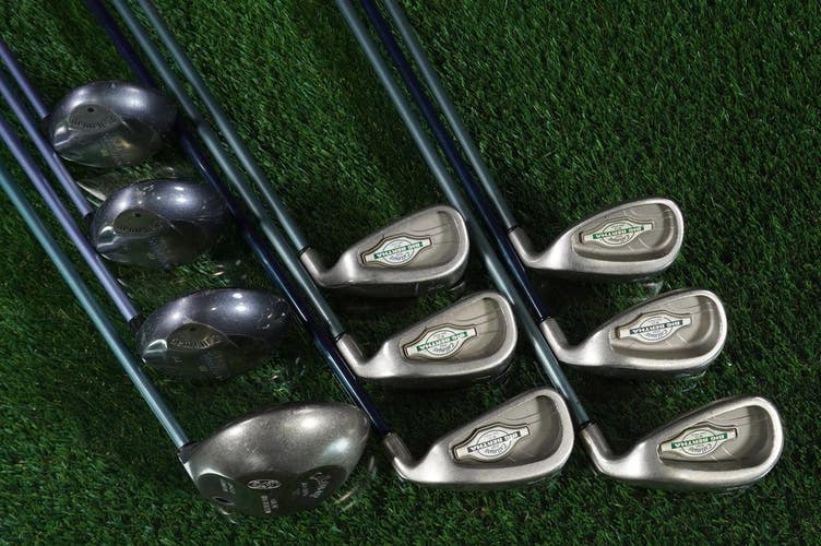 Callaway 10pc Ladies Golf Set, Driver, Steelhead III Woods + X-12 Irons 6-PW+SW