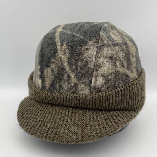 Nordic Gear Sport Fleece Camouflage Brimmed Beanie Hunting Hat Cap Rare NGS