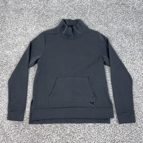 Under Armour Sweatshirt Womens XS Black ColdGear Funnel Neck Sports Lounge Gym