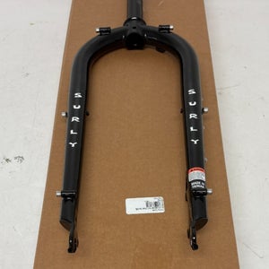 Surly Moonlander 135mm 26" QR Disc Black CrMo Fatbike Fork 260mm 1-1/8" NEW