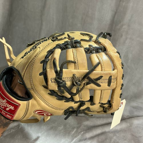 Brown Rawlings Gold Glove Elite RH First Base Baseball Glove 13" (Used)