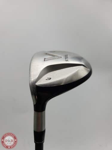 LEFTY 2001 TAYLORMADE V STEEL 3 WOOD 15* STIFF TM MAS2 FW ULTRALITE VERYGOOD