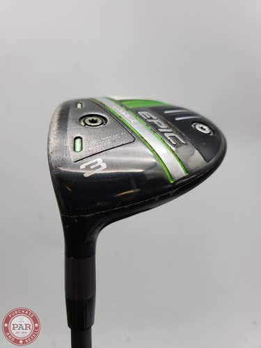 LEFTY 2021 CALLAWAY EPIC MAX 3 WOOD STIFF HZRDUS GREEN SMOKE IM10 60G GOOD