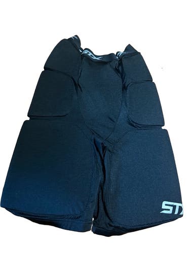 STX Breaker Goalie Pants Size Medium Black Lacrosse Protective Shorts New in Bag (New)