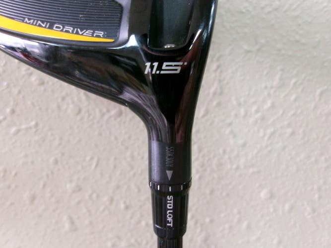 TAYLORMADE ORIGINAL ONE MINI DRIVER 11.5* W/HZRDUS SMOKE 70g 6.5 LOW SPIN RH
