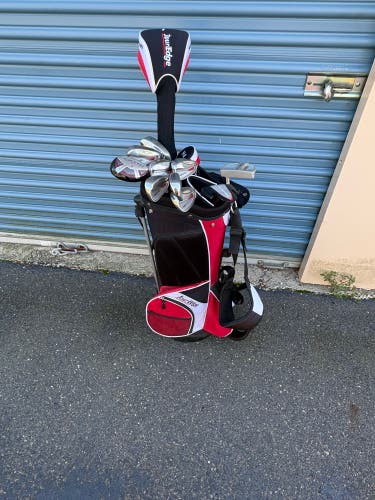 Tour Edge Reaction 3 Men’s Right Hand Golf Club Set w/ Stand Bag + Extra Putter