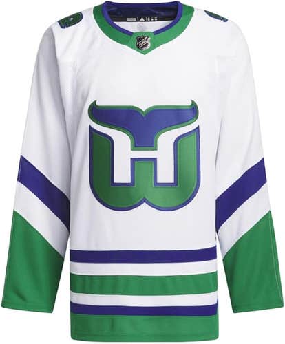 Carolina Hurricanes adidas White Whalers Primegreen Authentic Jersey Size 54 NWT