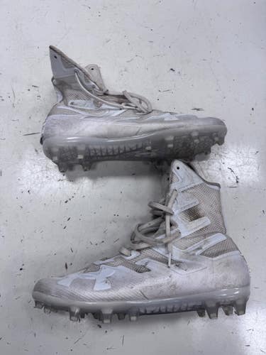 Used Under Armour Adult FB Cleats White Senior 10.5 11860-C000315175