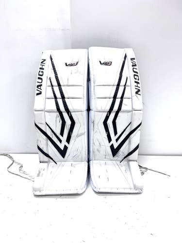 Used Vaughn VXI PRO Goalie Leg Pads Senior White 33" 11860-S000315664