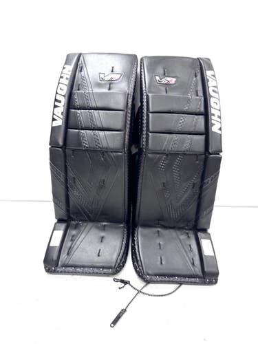 Used Vaughn VXI PRO Goalie Leg Pads Senior Black 32" 11860-S000315666