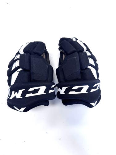 Used CCM FT475 Junior Gloves Black 10" 11860-S000315735