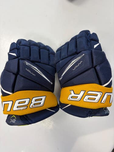 Used Bauer 2X VAPOR Junior Gloves Navy Blue 11" 11860-S000315760