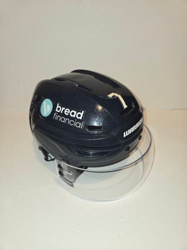 Columbus Blue Jackets 3rd Jersey Helmet Medium Warrior Alpha One Pro Helmet Pro Stock (Used)
