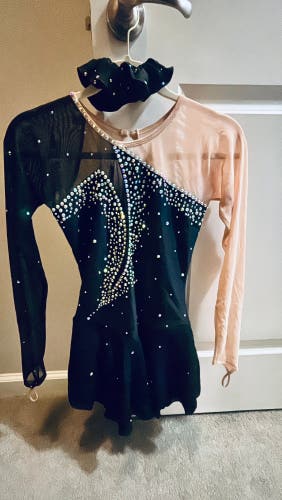 (Used) black figure skating dress