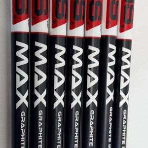 KBS NEW MAX 85g Stiff Graphite Iron Shafts 7pc .370 Parallel Tip 41"