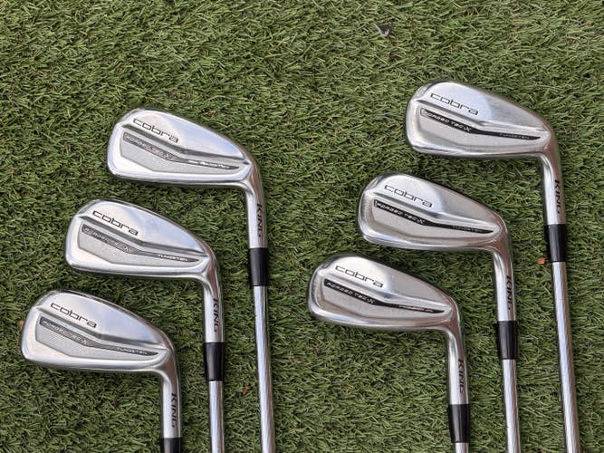 2022/23 Cobra King Forged TEC X Right Handed Iron Set Stiff Flex (6 Clubs) 5 - PW (Used)
