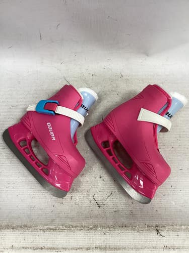 Used Bauer LIL ANGEL Girls Softboot Skate Pink Youth 06.0 11851-S000052421