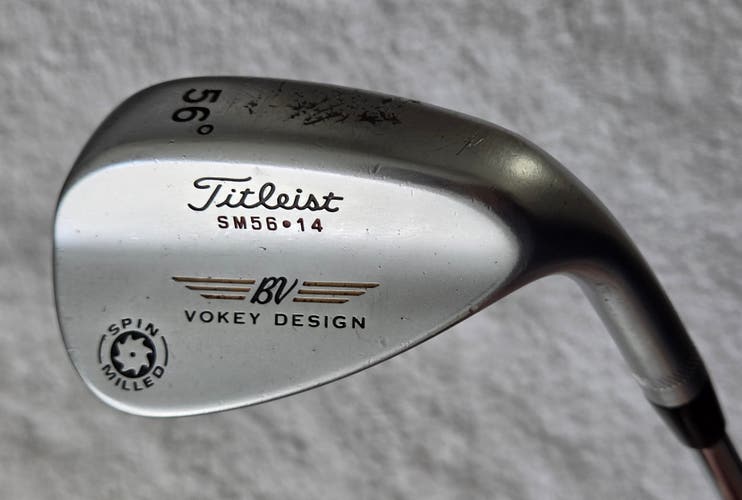 Titleist Vokey Spin Milled SM56-14 Wedge 56°-14 Bounce RH; Steel Shaft