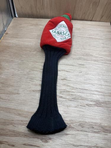 Vintage Tabasco Bottle Shaped Golf Head Cover "Bite This" Mosquito