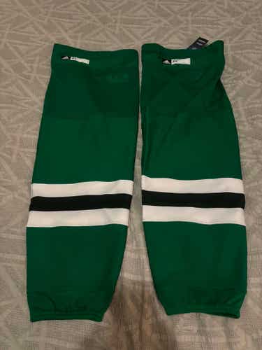 Adidas Dallas Stars NHL Pro Stock Ice Hockey Socks, Size XL+ New