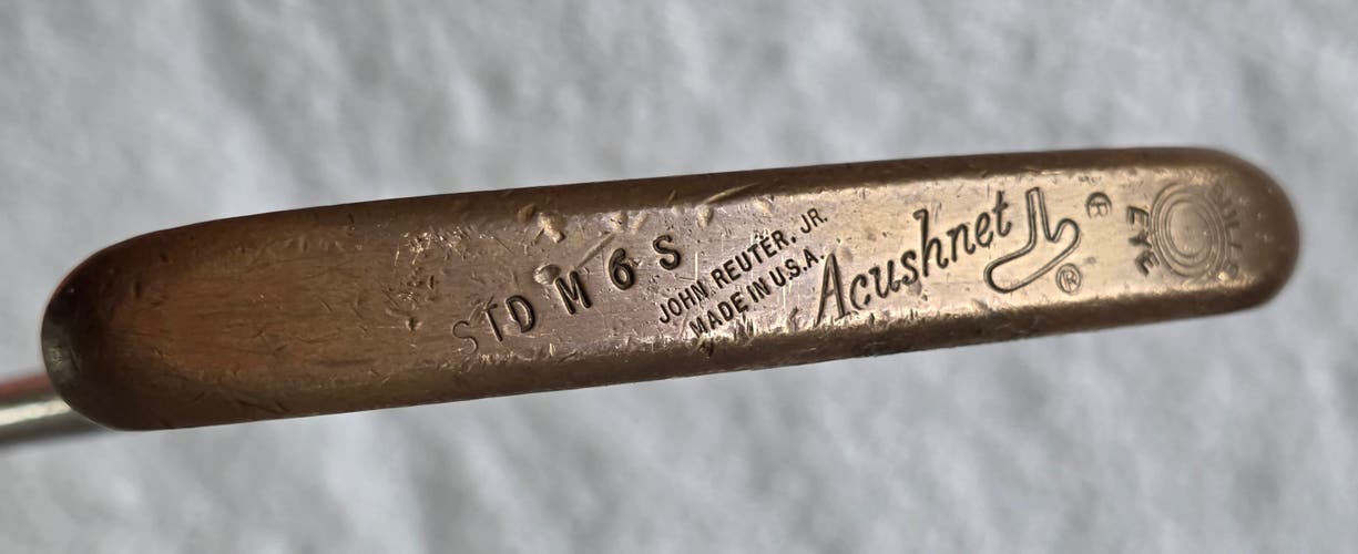 Acushnet Std M6s Bullseye John Reuter Jr. Vintage Putter RH; Steel Shaft